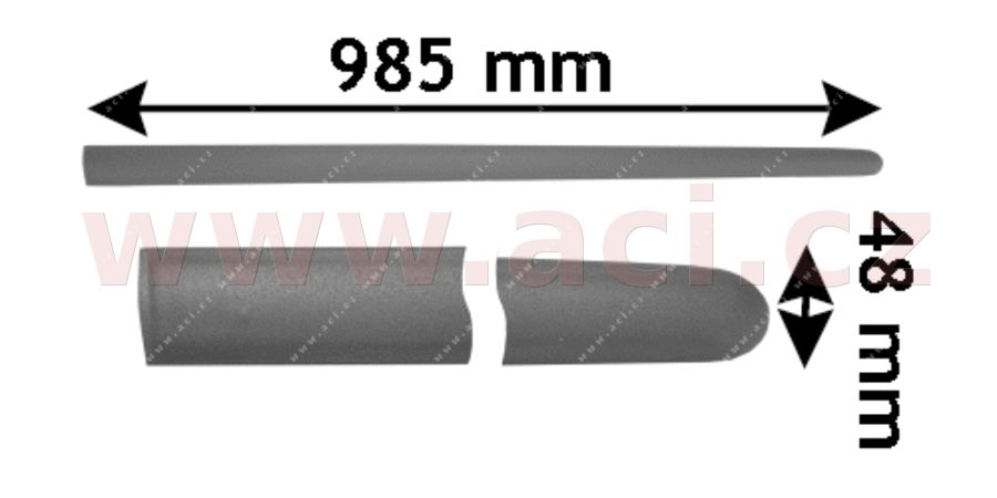 E-shop Ozdobná/ochranná lišta, dvere VAN WEZEL 5894424