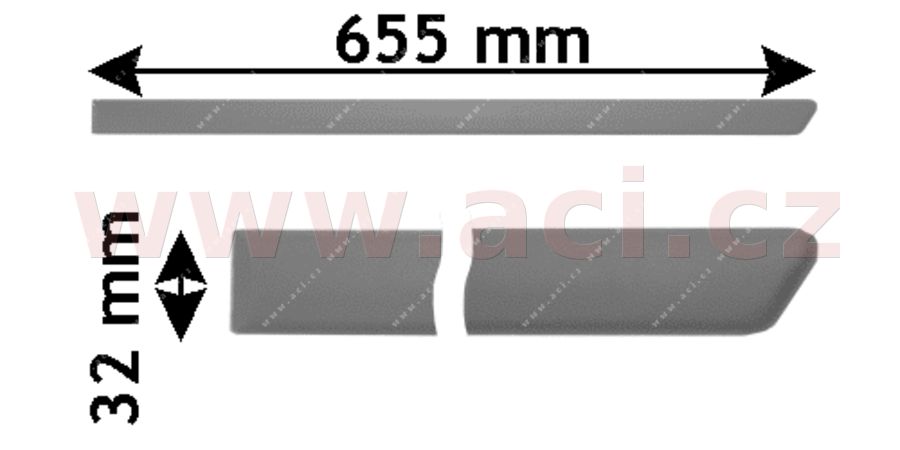 E-shop Ozdobná/ochranná lišta, dvere VAN WEZEL 5888405