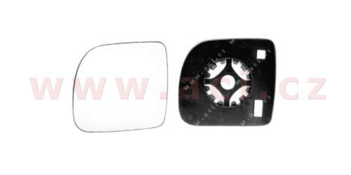E-shop Sklo zrkadla, vonkajšie zrkadlo VAN WEZEL 4310837