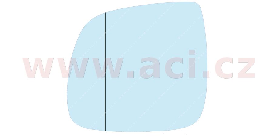 E-shop Sklo zrkadla, vonkajšie zrkadlo VAN WEZEL 5847837