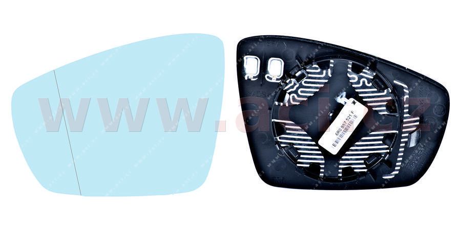 E-shop Sklo zrkadla, vonkajšie zrkadlo VAN WEZEL 5829837