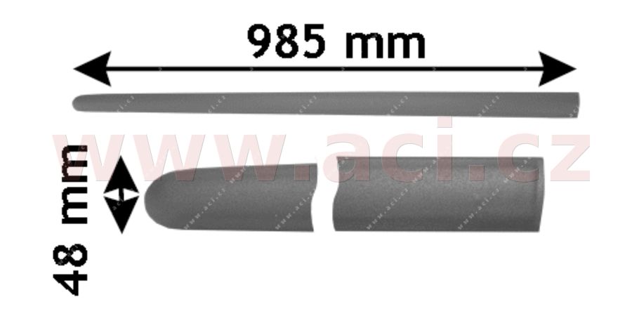 E-shop Ozdobná/ochranná lišta, dvere VAN WEZEL 5894423