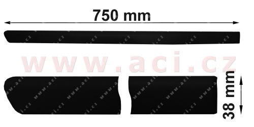 E-shop Ozdobná/ochranná lišta, dvere VAN WEZEL 5836426