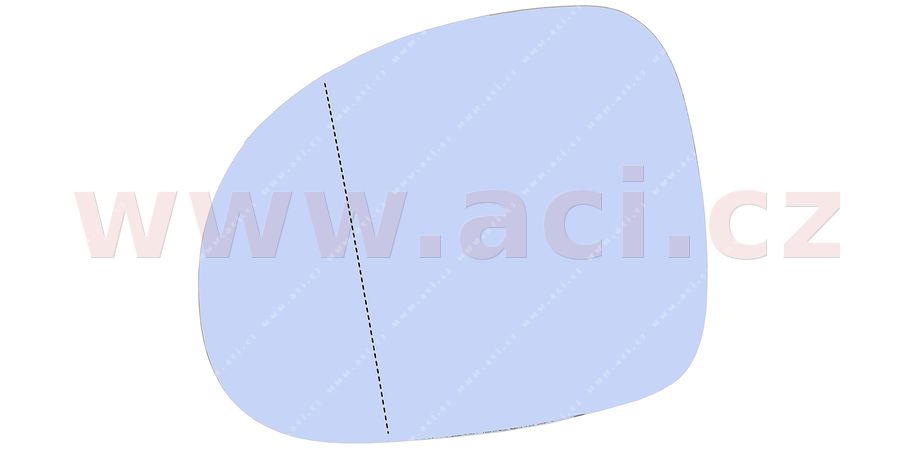E-shop Sklo zrkadla, vonkajšie zrkadlo VAN WEZEL 5895837