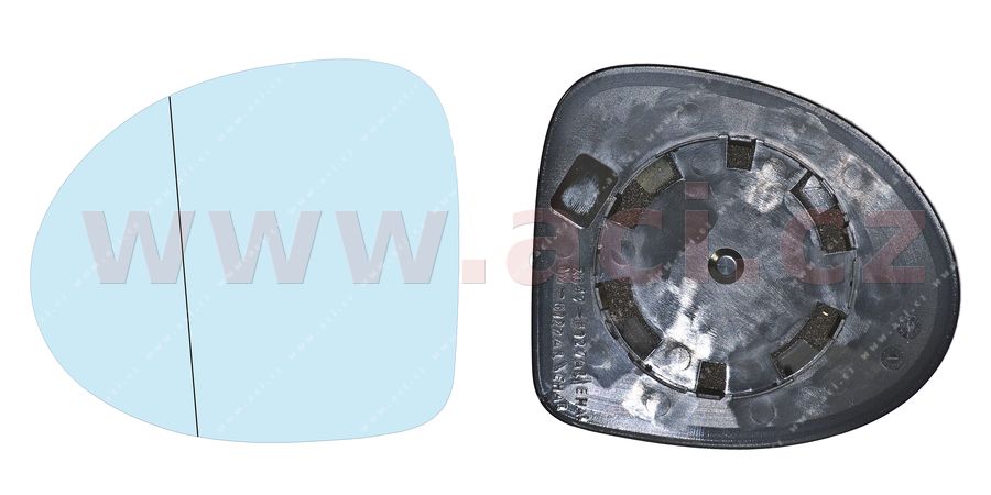 E-shop Sklo zrkadla, vonkajšie zrkadlo VAN WEZEL 4371831