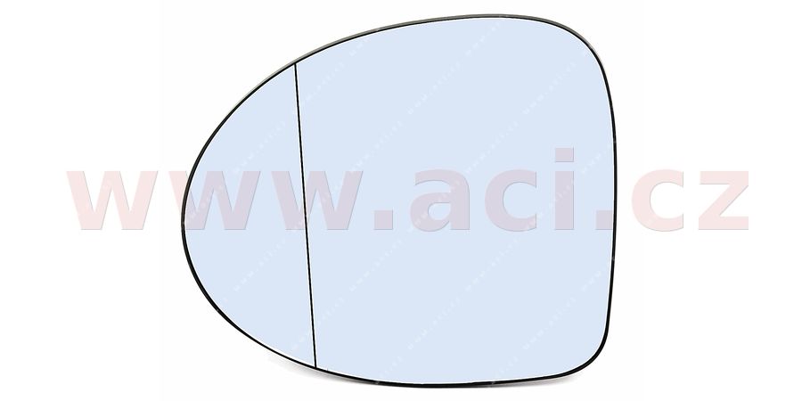 E-shop Sklo zrkadla, vonkajšie zrkadlo VAN WEZEL 4371837