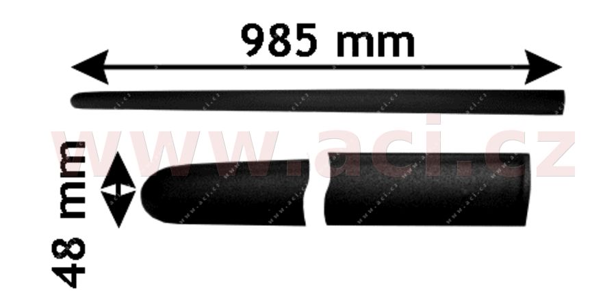 E-shop Ozdobná/ochranná lišta, dvere VAN WEZEL 5894403