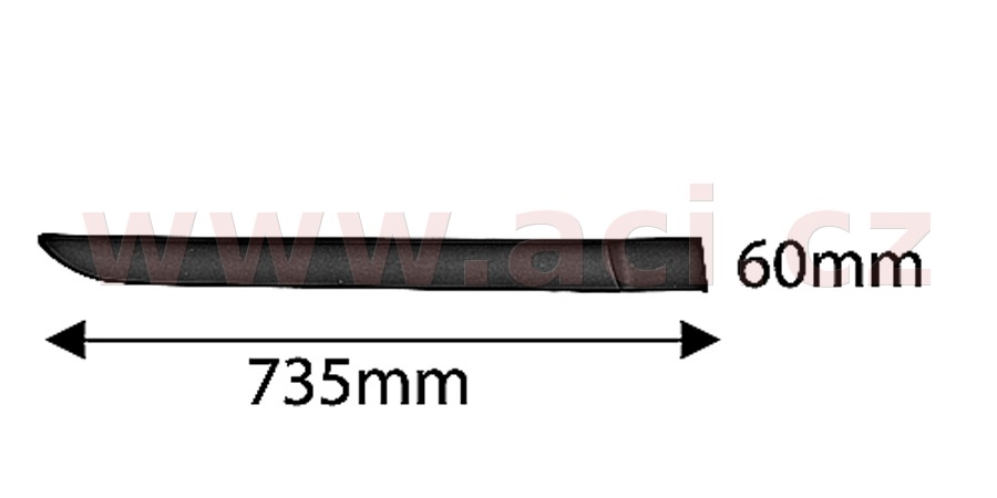 E-shop Ozdobná/ochranná lišta, dvere VAN WEZEL 4327426
