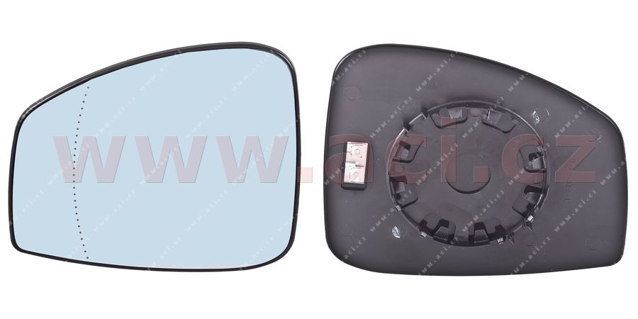 E-shop Sklo zrkadla, vonkajšie zrkadlo VAN WEZEL 4380837