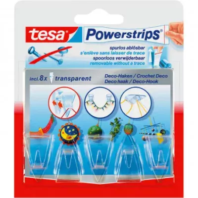 Dekoračné háčiky Powerstrips 5ks