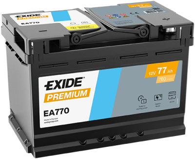 EXIDE Premium 77Ah Autobatéria 12V , 760A , EA770