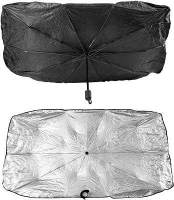 AMiO 02906 Slnečná clona do auta Dáždnik 140x79 cm