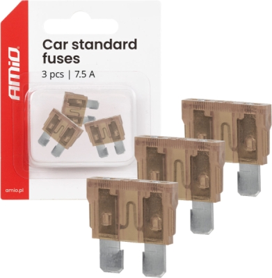 Autopoistky STANDARD BLISTER 3 ks 7,5A AMIO-05104