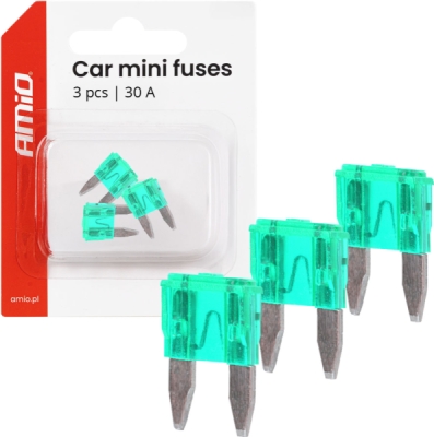 Autopoistky MINI BLISTER 3 ks 30A AMIO-05102