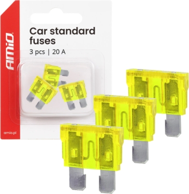 Autopoistky STANDARD BLISTER 3 ks 20A AMIO-05107