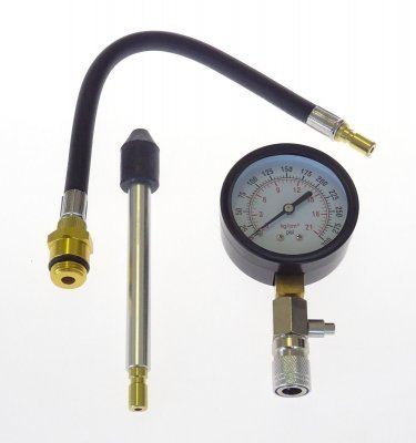 Kompresiometr pro benzinové motory, sada 4 dílů - QUATROS QS30191