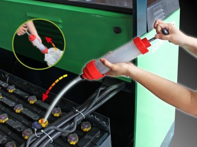 Ruční plnička a odsávačka, průhledná 350ml - CJ-2180