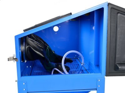 Pískovací box, pískovačka, objem 220 litrů, s příslušenstvím