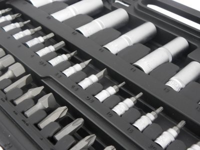 Gola sada 1/4" a 1/2", pro hobby využití, 108 dílů