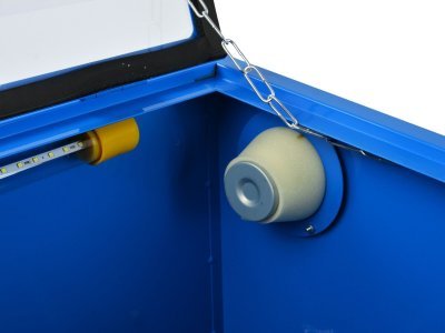 Pískovací box, pískovačka stolní, objem 90 litrů, s příslušenstvím