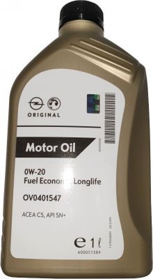 Motorový olej OPEL GM 0W-20 LL FE, 1L