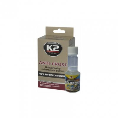 K2 ANTI-FROST 50 ml - univerzální směs do paliva zabraňující usazování vody na dně nádrže