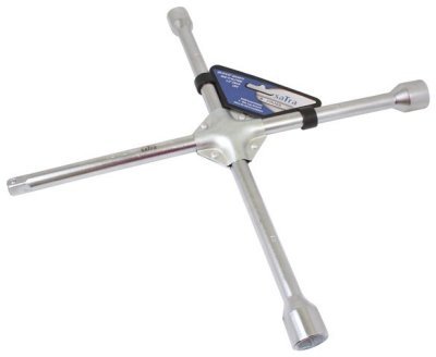 Klíč na kola křížový 17, 19, 21 a 1/2" - SATRA