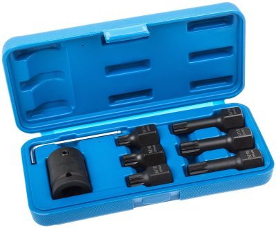 Úderové bity XZN 1/2", vel. M14-M18, s adaptérem na 3/4", sada 8 ks - ASTA