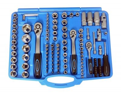 Gola sada s nářadím 1/4", 3/8" a 1/2", 171 dílů - QUATROS QS50171