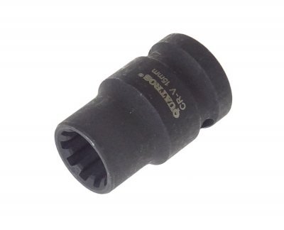 Klíč - nástrčná hlavice 1/2" 15 mm, 10hranná, na brzdy AUDI, PORSCHE - QUATROS QS70015