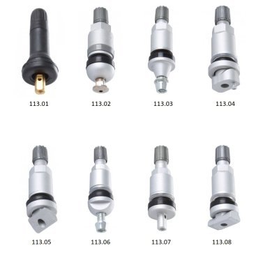 Ventily TPMS, různé druhy - Ferdus, Varianta: TPMS 7. hliníkový
