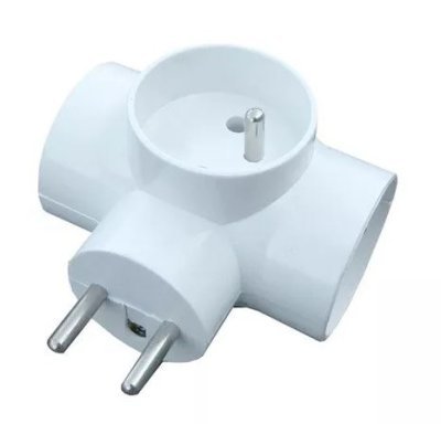 Rozbočka elektrická 3x10A/230V, 3 zástrčky - roztrojka