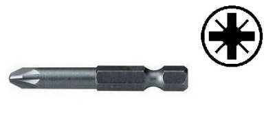 Bity křížové Pozidrive 1/4", různé rozměry, délka 50 mm - JONNESWAY, Velikost: PZ2