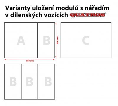 Modul pěnový - sada na opravu a údržbu brzd, 12 ks - JONNESWAY W24112KV