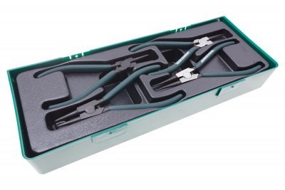 Sada kleští seger 180 mm, vnějších a vnitřních, 4 kusy, v kazetě - JONNESWAY AG010002SP