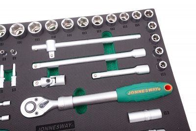 Modul - velká gola sada 1/4" a 1/2", s příslušenstvím, 95 ks - JONNESWAY S04H4295SV