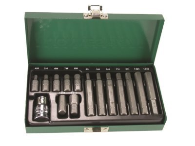 Sada bitů Imbus, H4 - H12, délky 30 a 75 mm, 15 kusů - JONNESWAY S29H4115S