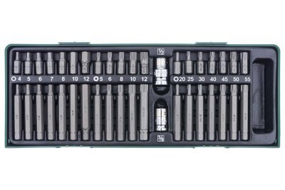 Sada bitů IMBUS, TORX, XZN, 40 kusů v kazetě - JONNESWAY S29H4140SP