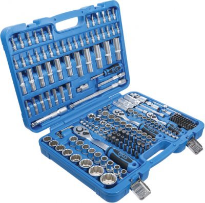 Gola sada 1/4", 3/8", 1/2", 192 dílů, dvanáctihran - BGS 2286