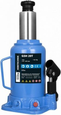 Hydraulický zvedák - panenka 20 t, zdvih 217-407 mm - Güde