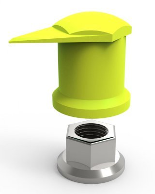 Indikátor povolení matic 32 mm horní, pro nákladní auta a autobusy, plast - Dustite LR