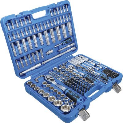 Gola sada 1/4", 3/8", 1/2" hlavice Super-lock, 191 dílů- BGS 102292