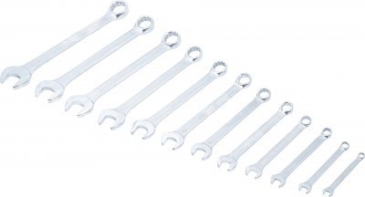 Klíče očkoploché palcové, velikosti 1/4" až 15/16", sada 12 ks - BGS 1195