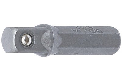 Adaptér z 6-hran 1/4" pro nástrčné hlavice na 4-hran 1/4", 30 mm