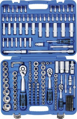 Gola sada 1/4", 3/8", 1/2" hlavice Super-lock, 191 dílů- BGS 102292