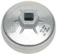 Hlavice na povolování olejových filtrů 74 mm 14-ti hranný - BGS 1041