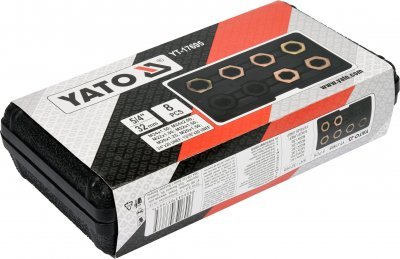Opravná sada závitu hřídele 8 kusů YATO YT-17695