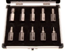 Přípravky na povolení poškozených šroubů 3-11 mm, sada 10 ks - BGS 8547