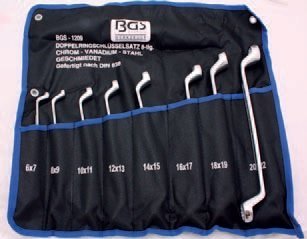 Klíče očkové „trháky", vel. 6-22 mm, sada 8 ks v obalu - BGS 1209