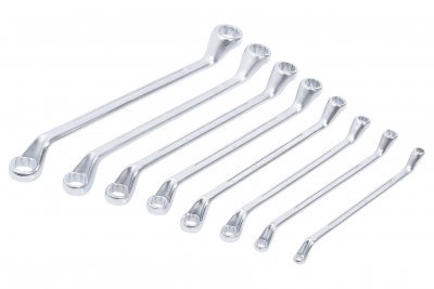 Klíče očkové „trháky", vel. 6-22 mm, sada 8 ks v obalu - BGS 1209